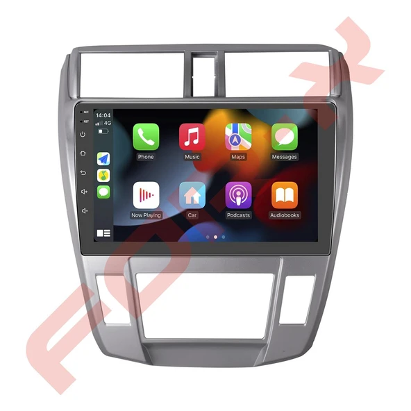 OTO TABLET ÇERÇEVE HONDA CITY A/C 2008-2013 10,1" GÜMÜŞ TAC-062 ürün görseli 1