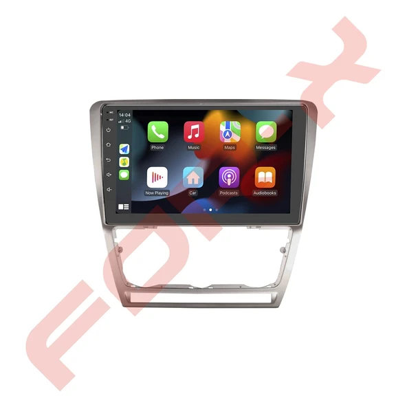 OTO TABLET ÇERÇEVE SKODA OCTAVIA 2007-2014 10,1" GÜMÜŞ TAC-177 ürün görseli 1