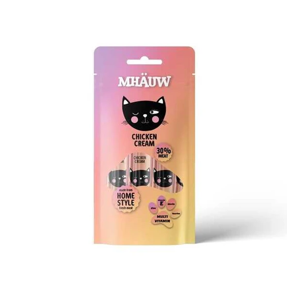 Mhauw Tavuklu Multi Vitaminli Kedi Ödül Maması 4x15 Gr ürün görseli 1