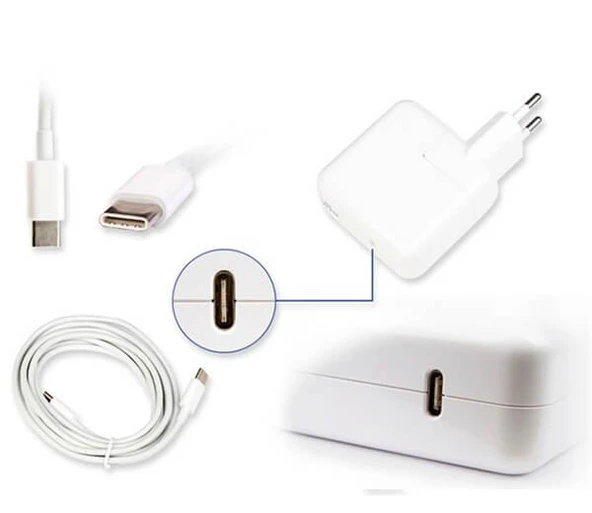 Apple Macbook Pro 13 A1706 (2017) Şarj Aleti Adaptör - Resim 3