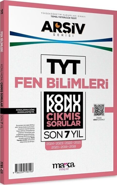 TYT Fen Bilimleri ARŞİV Serisi Konu Konu Son 7 Yıl Çıkmış Sorular Marka Yayınları ürün görseli 1