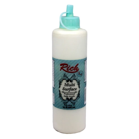 Rich Multi Surface Akrilik Boya 500ml 2105 Kemik - Resim 2