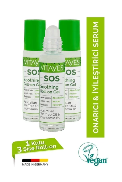 VITAYES Sos Serum Sivilce Siyah Nokta Akne Sinek Isırması Cilt Problemi Onarıcı Çay Ağacı Yağı Cilt Serumu ürün görseli 1
