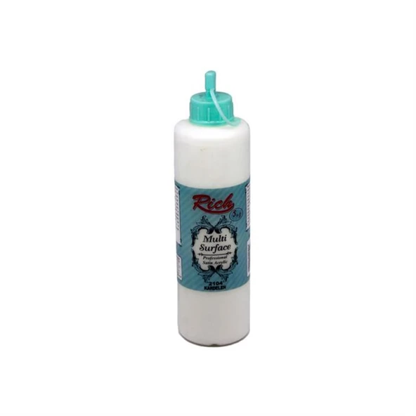 Rich Multi Surface Akrilik Boya 500ml 2104 Kardelen - Resim 2