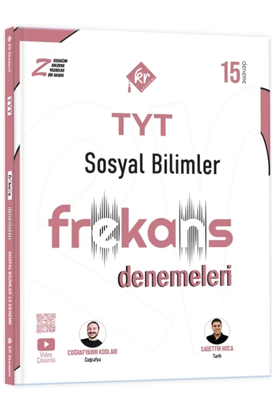 TYT Sosyal Bilimler 15'li Frekans Denemeleri KR Akademi Yayınları ürün görseli 1