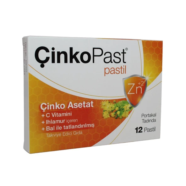 Çinkopast C Vitamini Ihlamur Bal Pastil 12'li ürün görseli 1