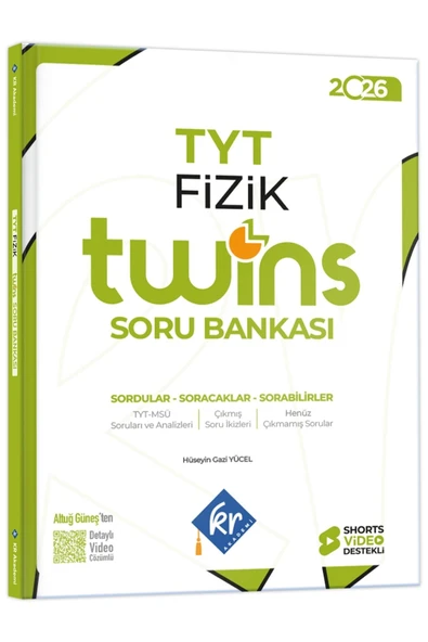 TYT Twins Fizik Soru Bankası KR Akademi Yayınları ürün görseli 1
