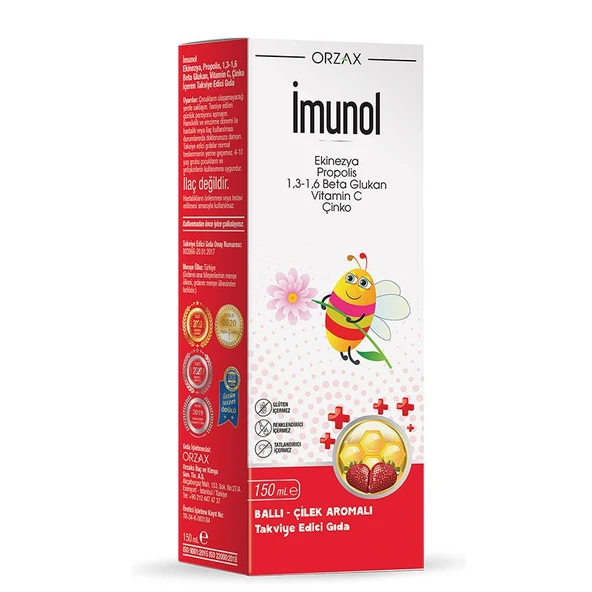 İmunol Ballı Çilek Aromalı 150 ml ürün görseli 1