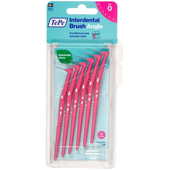Tepe Angle Arayüz Fırçası Pembe 0,4 mm 6 Adet ürün görseli 1