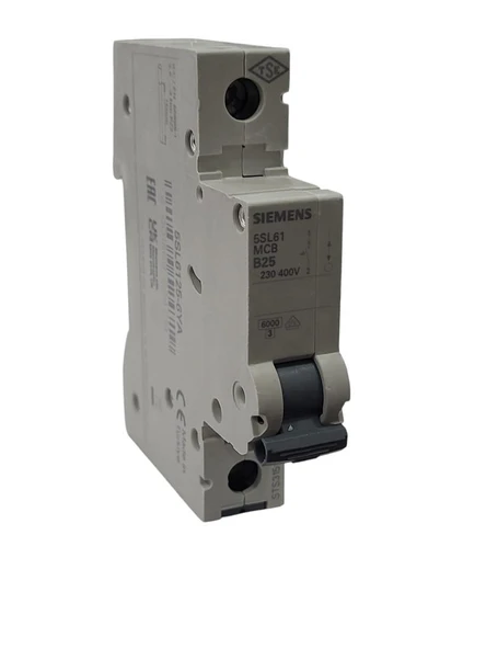Siemens 1x25A B Tipi 6kA Otomatik Sigorta ürün görseli 1