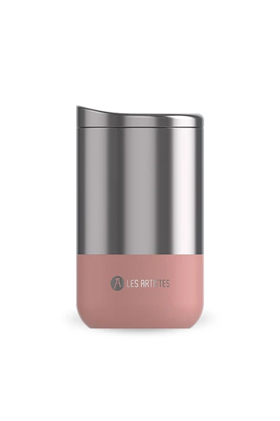 Les Artistes Paris Isı Yalıtımlı Çelik Termos Mug 350ml Split Pink  Pembe 350 ML ürün görseli 1