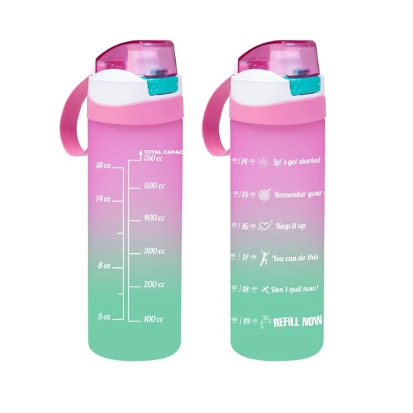 Herevin 161670-833 Motivasyon Desenli Matara 750 ml ürün görseli 1