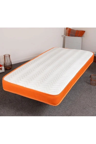 Ölçü Seçenekli Full Ortopedik Sünger Yatak Turuncu 10 cm ürün görseli 1