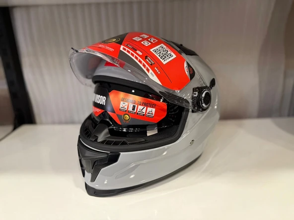 KASK MT BRAKER SV SOLİD A12 PARLAK NARDO GRİ - Resim 2