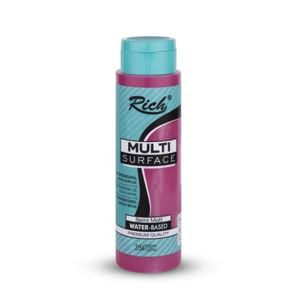 Rich Multi Surface Akrilik Boya 500 ml 2154 Fusya ürün görseli 1