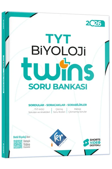 TYT Twins Biyoloji Soru Bankası KR Akademi Yayınları ürün görseli 1