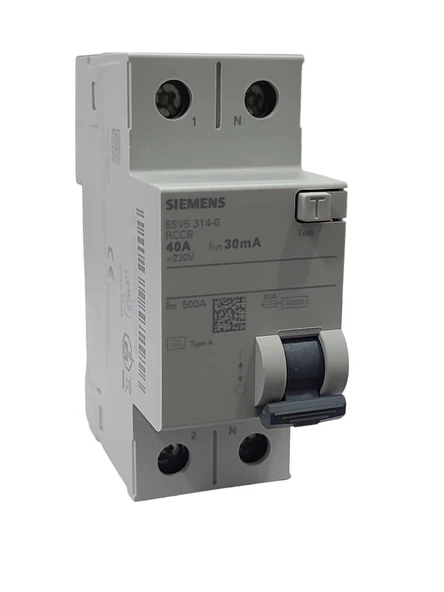 Siemens 2x40A 30mA Kaçak Akım Rölesi ürün görseli 1