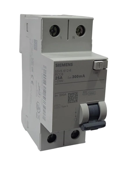 Siemens 2x25A 300mA Kaçak Akım Rölesi ürün görseli 1
