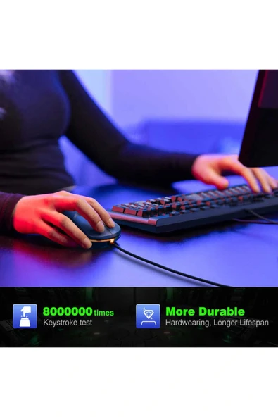 Onikuma G21 Rgb Oyuncu Klavye Mouse Seti - Resim 4