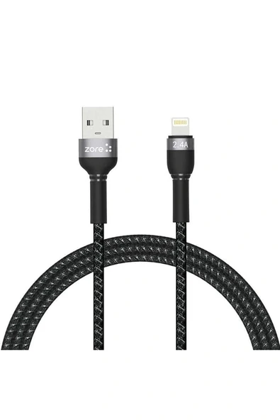 Iphone Uyumlu  1 mt Hasır Şarj Kablosu Hasır Kablo - Resim 2