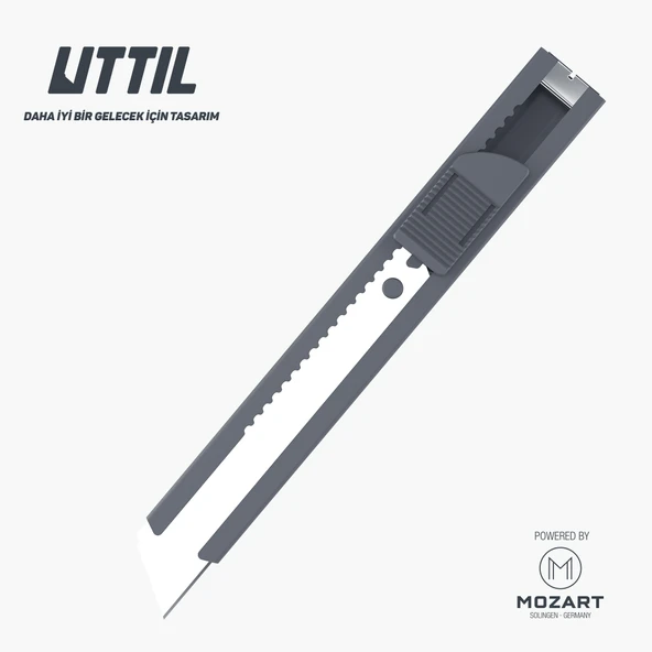 UTTIL PTUK08-NS Cep Tipi Segmentsiz Bıçaklı 18 mm Metal Maket Bıçağı ürün görseli 1