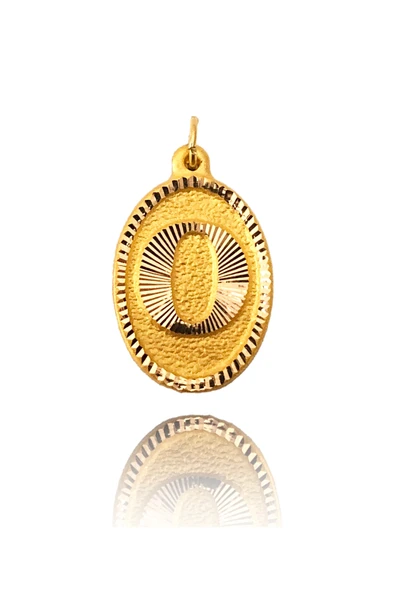 0.25 Gram 14 Ayar Altın O Harf Kolye ucu ürün görseli 1