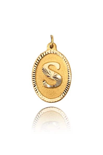 0.25 Gram 14 Ayar Altın Harf Kolye ucu ürün görseli 1