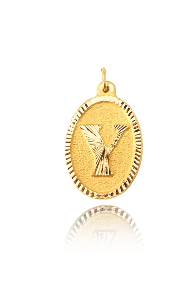 0.25 Gram 14 Ayar Altın Y Harf Kolye ucu ürün görseli 1