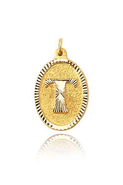 0.25 Gram 14 Ayar Altın T Harf Kolye ucu ürün görseli 1