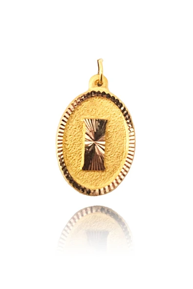 0.25 Gram 14 Ayar Altın I Harf Kolye ucu ürün görseli 1