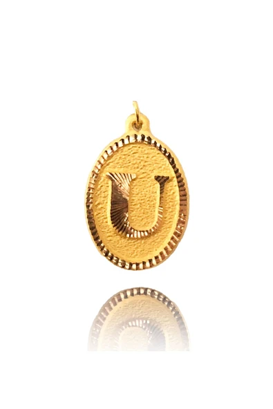 0.25 Gram 14 Ayar Altın Harf Kolye ucu ürün görseli 1