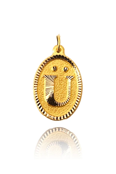 0.25 Gram 14 Ayar Altın Harf Kolye ucu ürün görseli 1