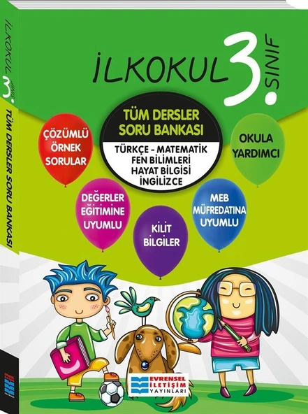3. Sınıf Tüm Dersler Soru Bankası Evrensel İletişim Yayınları ürün görseli 1