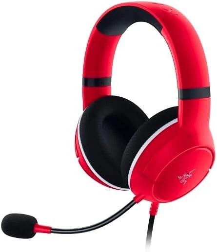 Razer Essential Duo Paketi Xbox için - Xbox Kontrol Cihazları için Kablolu Kulaklık ve Hızlı Şarj Cihazı (Xbox için Kaira X, Triforce 50mm Sürücü, HyperClear Kardioid Mikrofon) Kırmızı ürün görseli 1