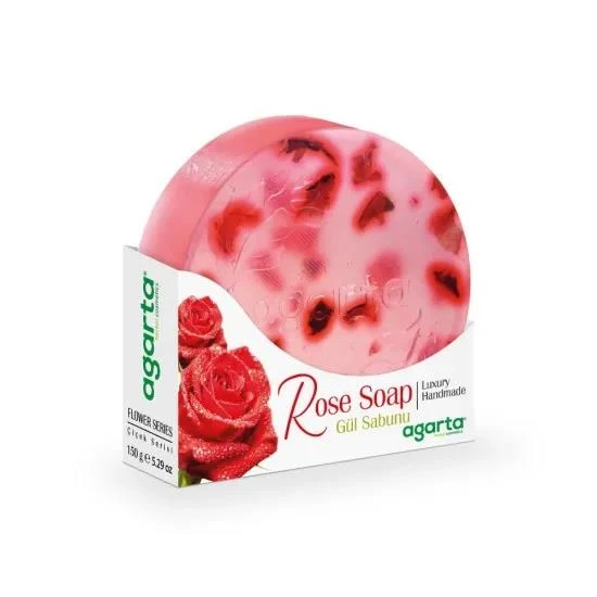 AGARTA DOĞAL ÇİÇEK BAHÇESİ SABUNU GÜL 150 GR ürün görseli 1