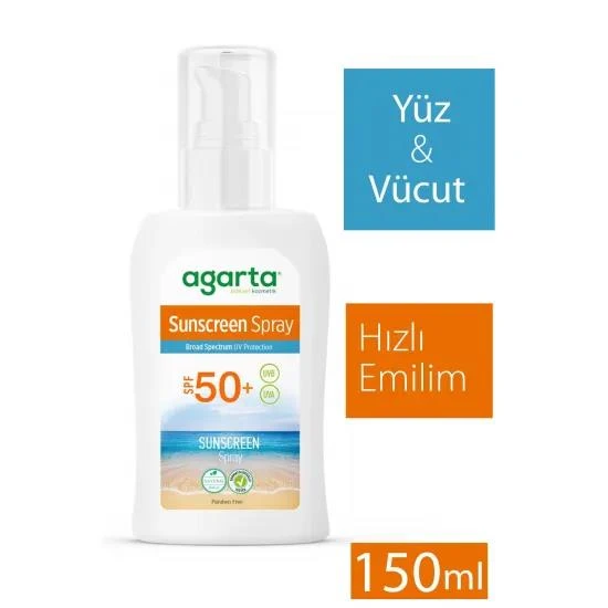 AGARTA DOĞAL GÜNEŞ SPREYİ 50 SPF 150 ML ürün görseli 1