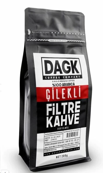 DAGK ÇİLEKLİ FİLTRE KAHVE 200 GR ürün görseli 1