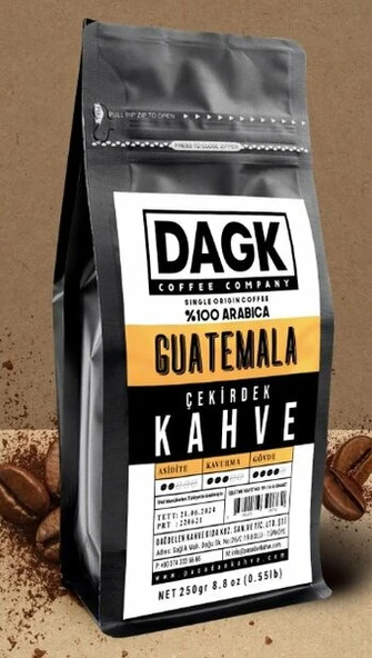 DAGK GUATEMALA ÇEKİRDEK KAHVE 250GR ürün görseli 1