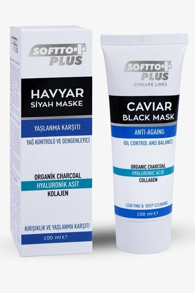 SOFTTO PLUS HAVYAR SİYAH MASKE 100 ML ürün görseli 1