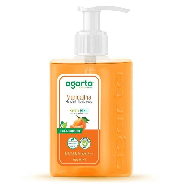 AGARTA DOĞAL MANDALİNA SIVI SABUN 400 ML ürün görseli 1