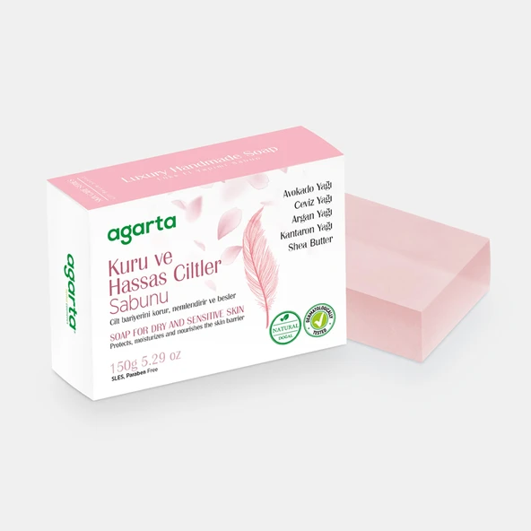 AGARTA DOĞAL CİLT BAKIM KURU VE HASSAS CİLTLER SABUNU 150 GR. ürün görseli 1