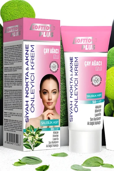 SOFTTO PLUS ÇAY AĞACI ÖZLÜ AKNE KREMİ 50ML ürün görseli 1
