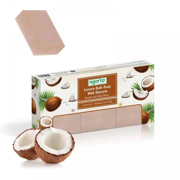 AGARTA DOĞAL BANYO SABUNU HİNDİSTAN CEVİZİ 3X150 GR ürün görseli 1
