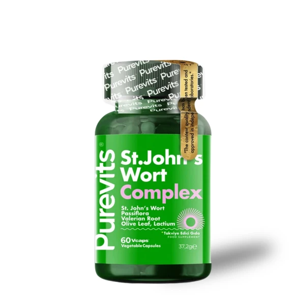 PUREVITS ST.JOHN’S WORT COMPLEX 500MGX60 V-CAP ürün görseli 1