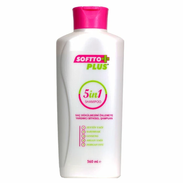 SOFTTO PLUS 5 İN 1 ŞAMPUAN 360 ML ürün görseli 1