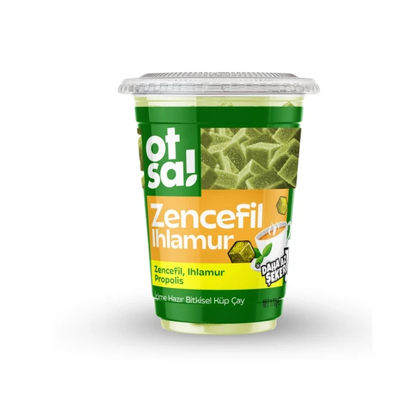 OTSA ZENCEFİL & IHLAMUR BİTKİSEL KÜP ÇAY BARDAK 170 G. ürün görseli 1