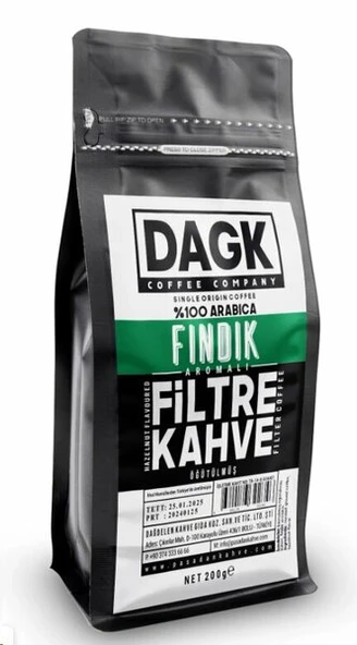 DAGK FINDIKLI FİLTRE KAHVE 200 GR ürün görseli 1