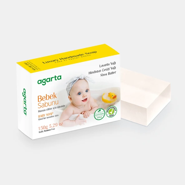 AGARTA DOĞAL CİLT BAKIM BEBEK SABUNU 150 GR. ürün görseli 1