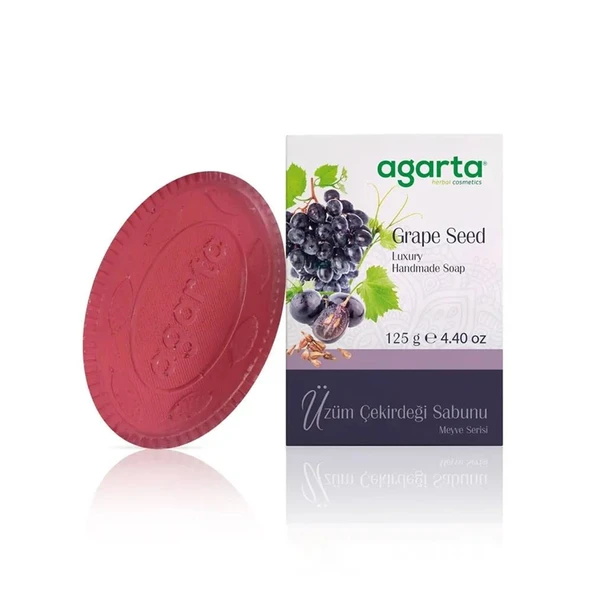 AGARTA DOĞAL MEYVE BAHÇESİ SABUNU ÜZÜM ÇEKİRDEĞİ 125 GR ürün görseli 1