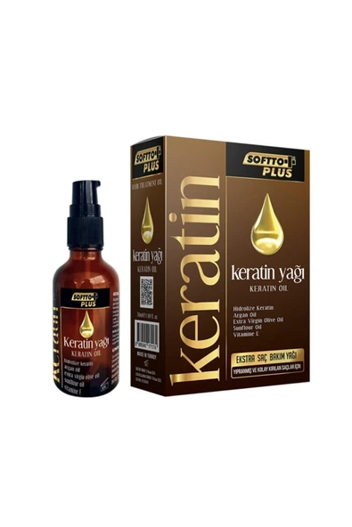 SOFTTO PLUS KERATİN YAĞI 50 ML ürün görseli 1